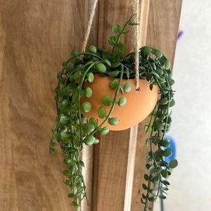 Hanging fake plant
